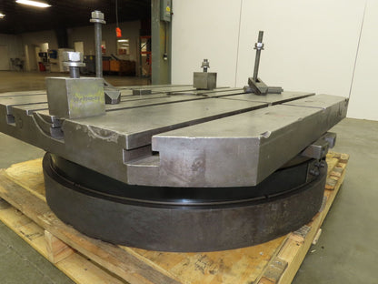 Cincinnati Gilbert Manual Rotary T-Slot Table with Air Lift 36"x 42"