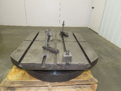 Cincinnati Gilbert Manual Rotary T-Slot Table with Air Lift 36"x 42"
