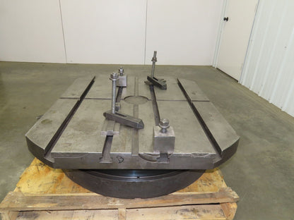 Cincinnati Gilbert Manual Rotary T-Slot Table with Air Lift 36"x 42"