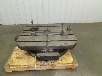 Cincinnati Gilbert Manual Rotary T-Slot Table with Air Lift 36"x 42"