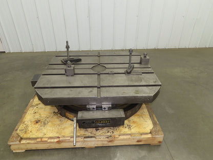 Cincinnati Gilbert Manual Rotary T-Slot Table with Air Lift 36"x 42"