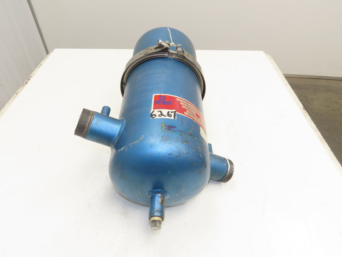 Dollinger GP-154-66 Pipeline Filter Air Gas Vacuum Steel Housing 2" NPT 27"H