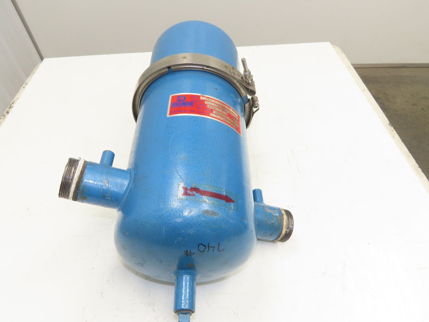 Dollinger GP-154-66 Pipeline Filter Air Gas Vacuum Steel Housing 2" NPT 27"H