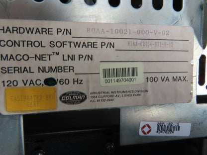 Van Dorn CRT Pathfinder Operator Control Data-Panel Monitor Flat Screen