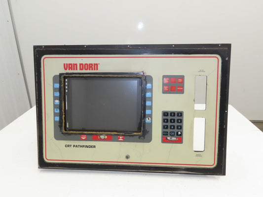 Van Dorn CRT Pathfinder Operator Control Data-Panel Monitor Flat Screen