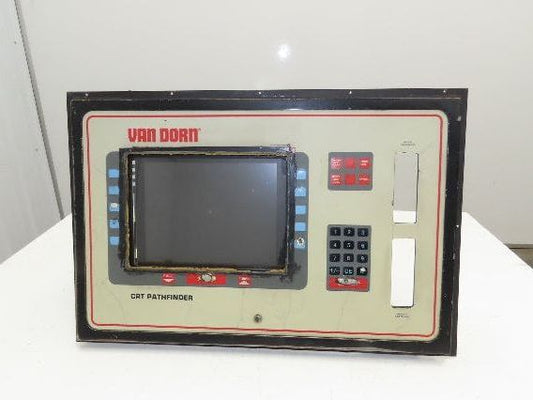 Van Dorn CRT Pathfinder Operator Control Data-Panel Monitor Flat Screen