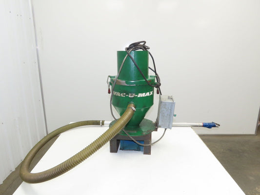 Vac-U-Max Dry Bulk Hopper 12" Receiver with Vacuum Wand 1.5" Suction Feeder 115V