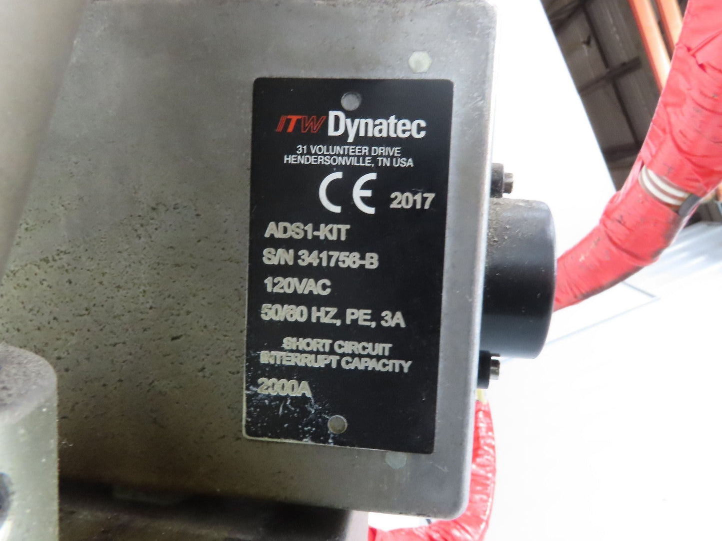 Dynatec Dynafill ADS1 Hot Melt Glue Vacuum Wand Suction Feeder Injection Molding
