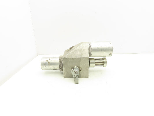 Pneumatic Bulk Conveying Proportional Shutoff Valve 2.5" Aluminum
