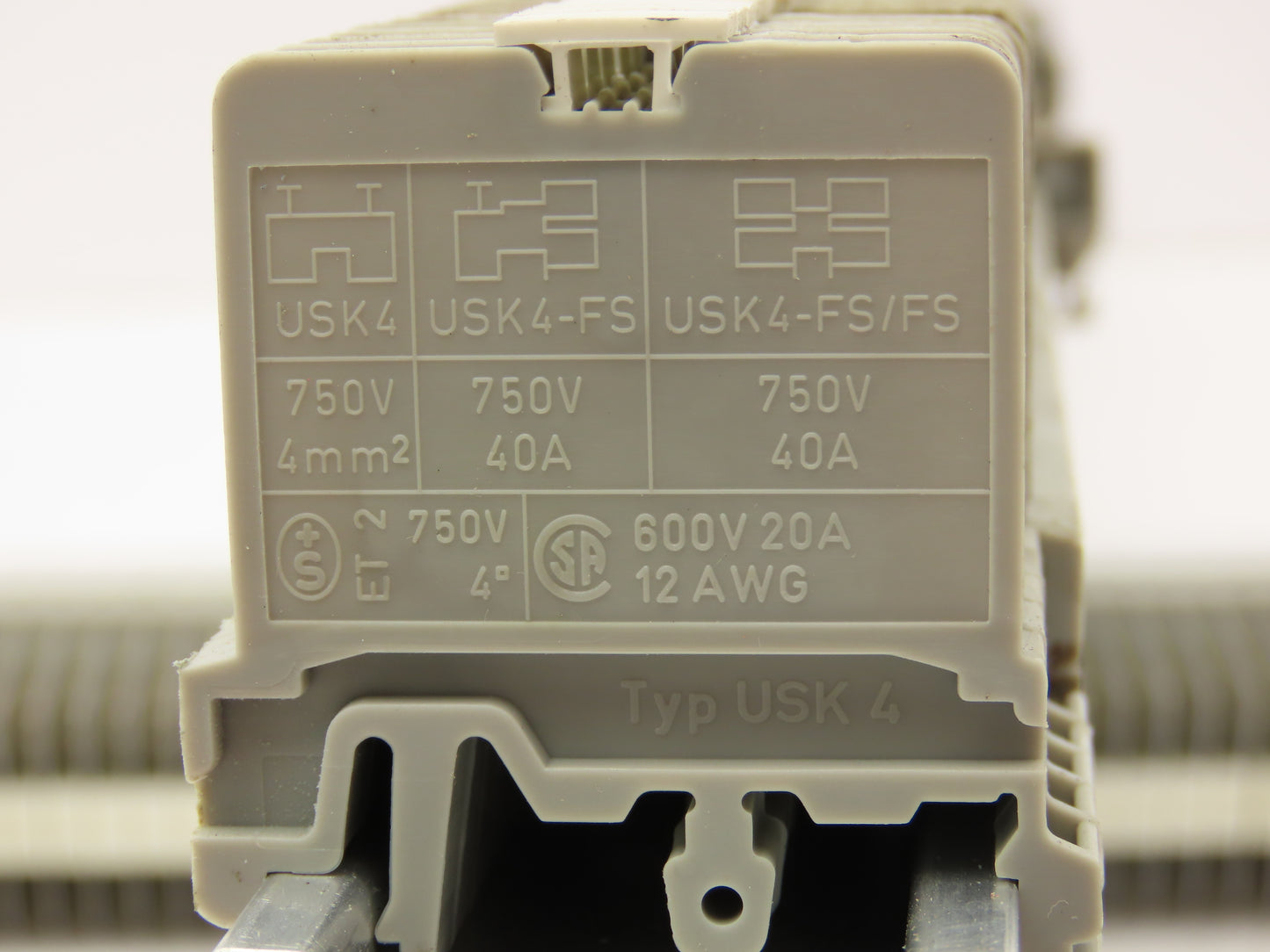 Phoenix Contact Terminal Block DIN Rail 4mm² 600V 20A 12AWG  Lot of 190+