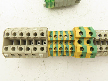 Terminal Block DIN Rail Connectors 20-2AWG Lot of 75
