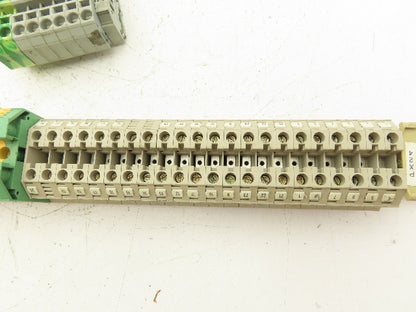 Terminal Block DIN Rail Connectors 20-2AWG Lot of 75