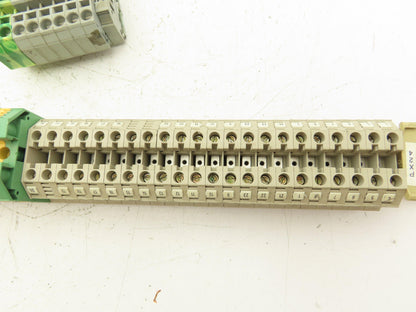 Terminal Block DIN Rail Connectors 20-2AWG Lot of 75