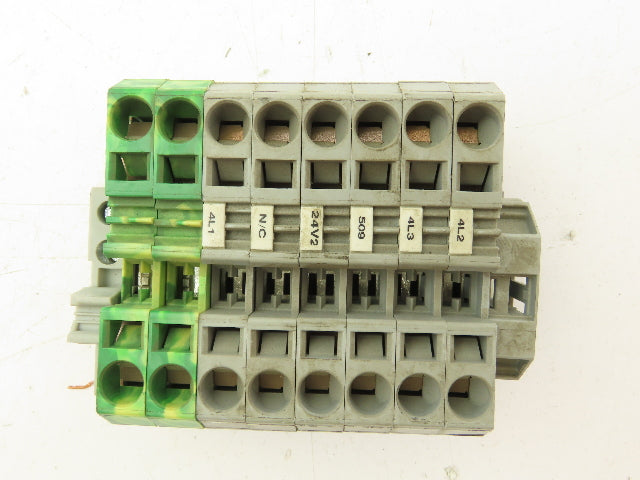Terminal Block DIN Rail Connectors 20-2AWG Lot of 75