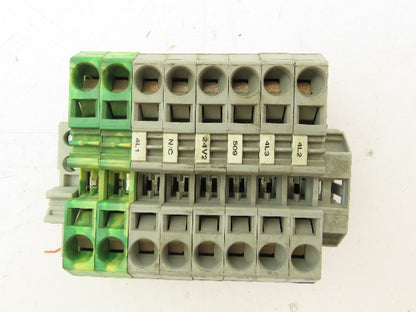 Terminal Block DIN Rail Connectors 20-2AWG Lot of 75