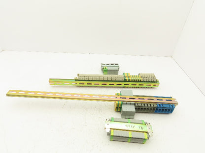 Terminal Block DIN Rail Connectors 20-2AWG Lot of 75
