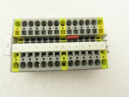 Terminal Block DIN Rail Connectors 20-2AWG Lot of 75
