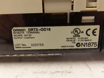 Omron DRT2-OD16 XWT-ID16 Remote Terminal PLC Input Output Module Set
