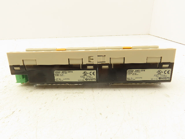 Omron DRT2-OD16 XWT-ID16 Remote Terminal PLC Input Output Module Set