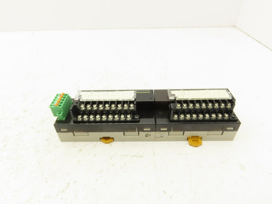Omron DRT2-OD16 XWT-ID16 Remote Terminal PLC Input Output Module Set