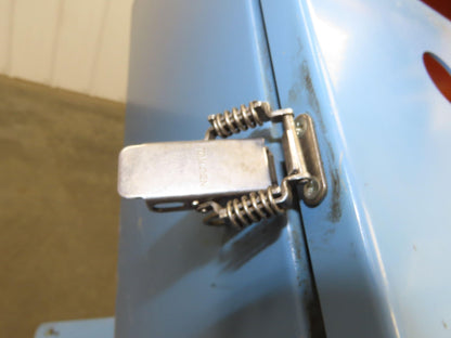 Sloped Top Pedestal Electrical Enclosure 420x420x240mm HMI 30° Caster Wheels