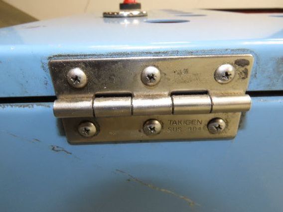 Sloped Top Pedestal Electrical Enclosure 420x420x240mm HMI 30° Caster Wheels