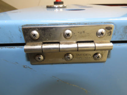 Sloped Top Pedestal Electrical Enclosure 420x420x240mm HMI 30° Caster Wheels