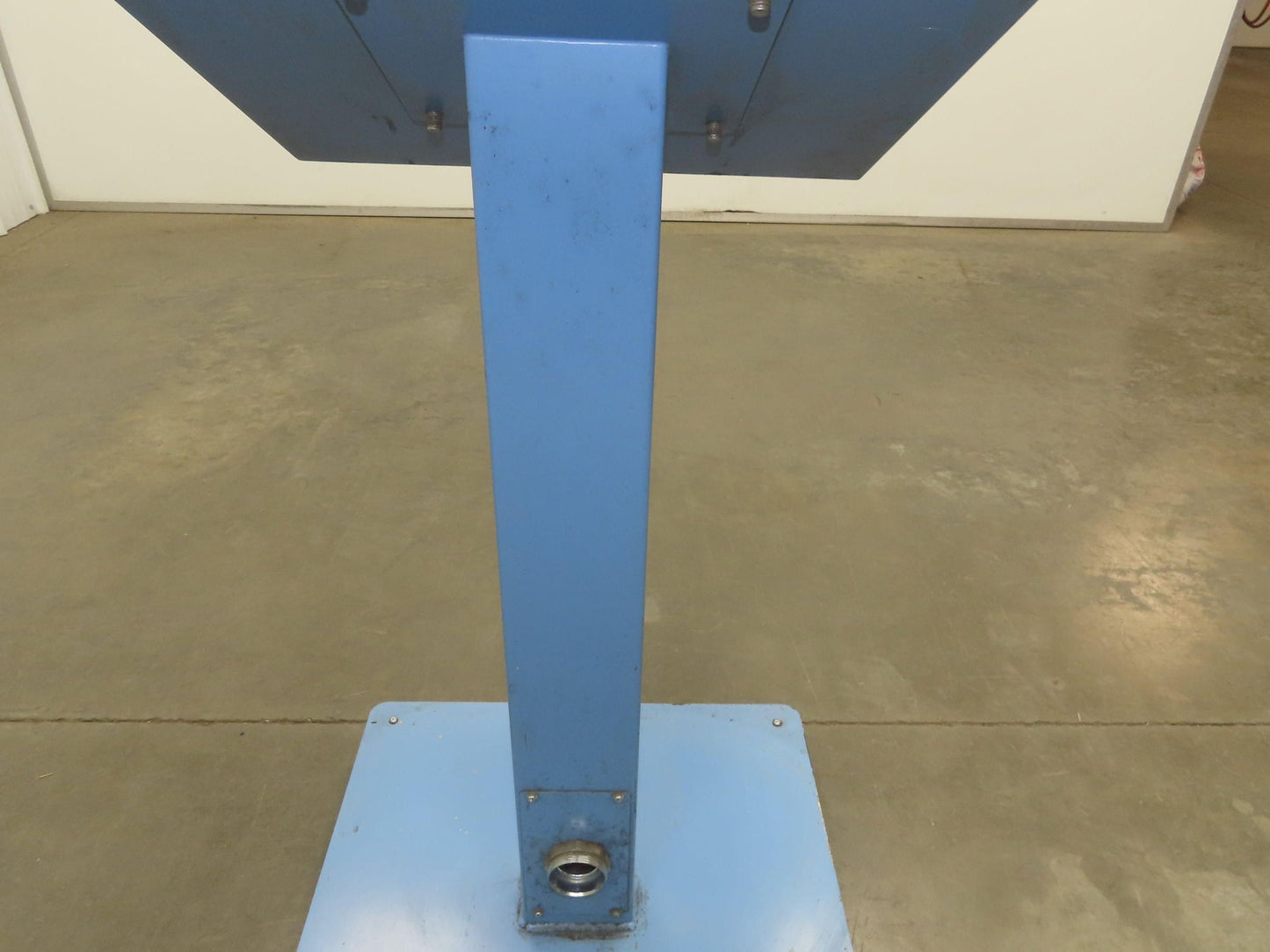 Sloped Top Pedestal Electrical Enclosure 420x420x240mm HMI 30° Caster Wheels