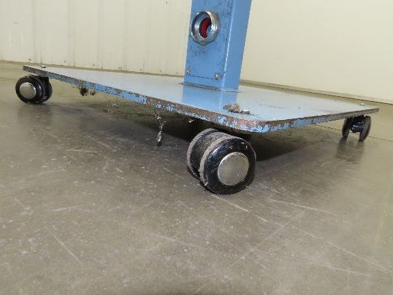 Sloped Top Pedestal Electrical Enclosure 420x420x240mm HMI 30° Caster Wheels