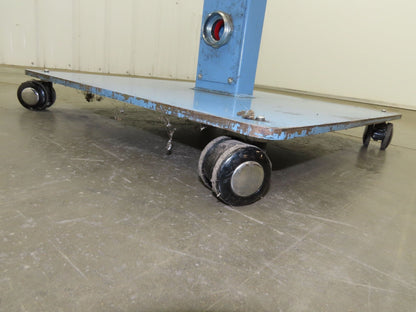 Sloped Top Pedestal Electrical Enclosure 420x420x240mm HMI 30° Caster Wheels