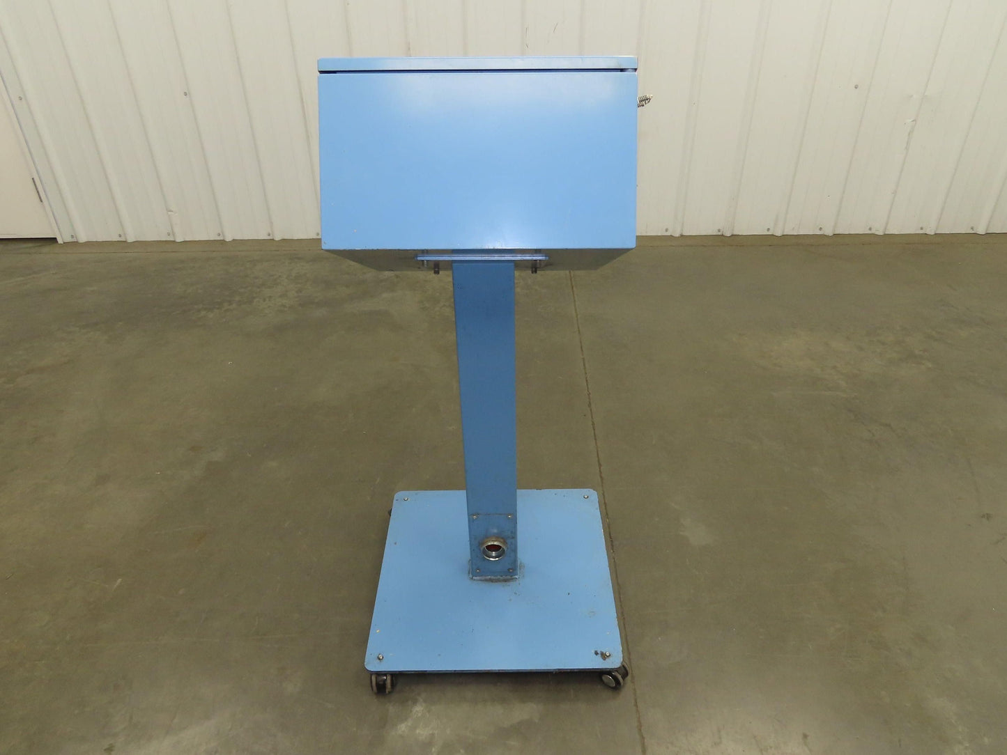 Sloped Top Pedestal Electrical Enclosure 420x420x240mm HMI 30° Caster Wheels