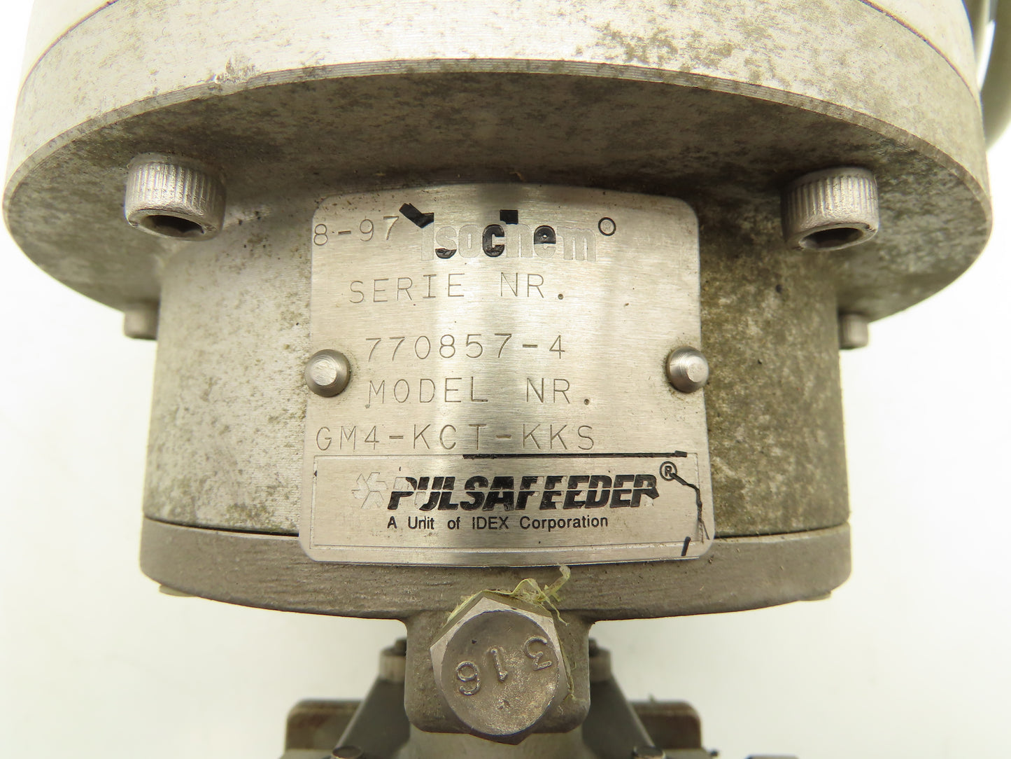 Isochem Pulsafeeder GM4-KCT-KKS Stainless Rotary Gear Pump .5Hp 1670rpm 460V 3PH