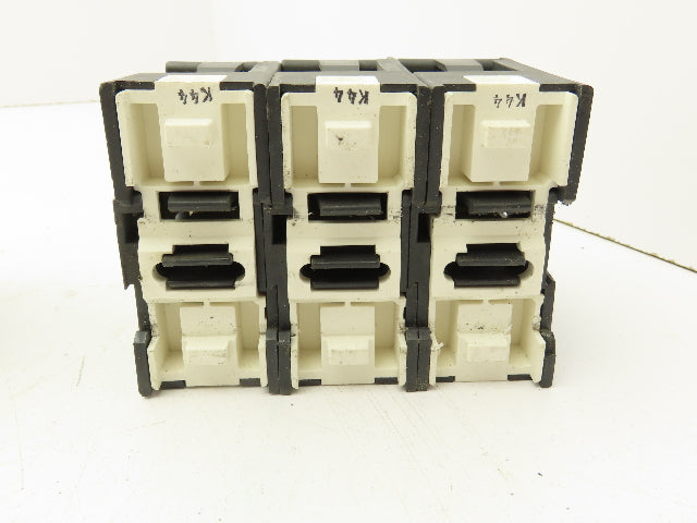 Buss JT60060 DIN Mountable Holder 35-60A Dual Element Time Delay Fuses Lot of 12