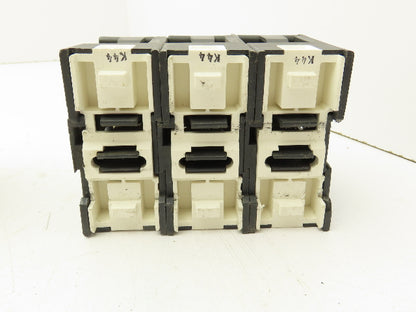 Buss JT60060 DIN Mountable Holder 35-60A Dual Element Time Delay Fuses Lot of 12