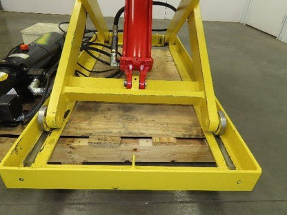 1000LB Scissor Lift Table 64" Travel 38x60" Gravity Roller Conveyor Top 3Ph