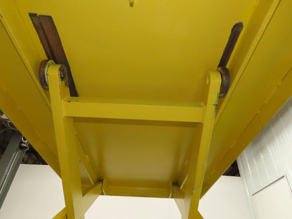 1000LB Scissor Lift Table 64" Travel 38x60" Gravity Roller Conveyor Top 3Ph