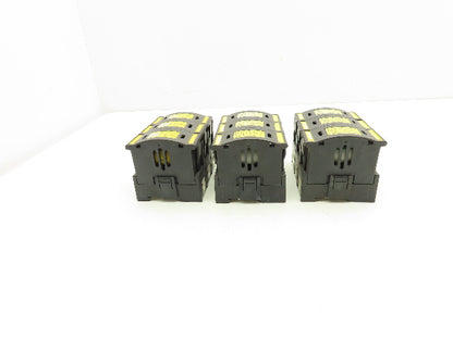 Buss JT60060 DIN Mountable Holder 35-60A Dual Element Time Delay Fuses Lot of 9