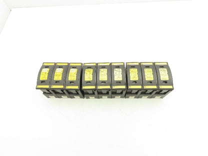 Buss JT60060 DIN Mountable Holder 35-60A Dual Element Time Delay Fuses Lot of 9