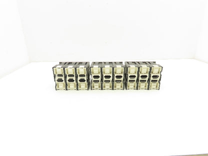 Buss JT60060 DIN Mountable Holder 35-60A Dual Element Time Delay Fuses Lot of 9