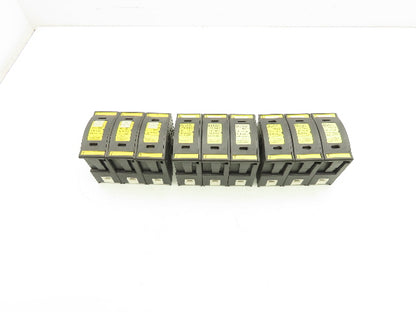 Buss JT60060 DIN Mountable Holder 35-60A Dual Element Time Delay Fuses Lot of 9