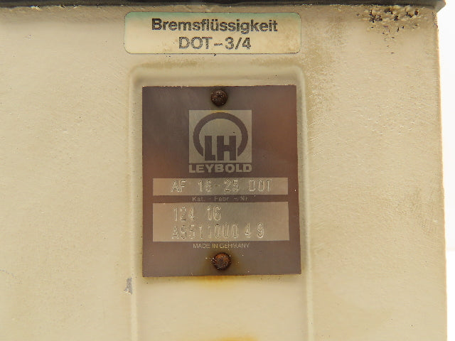 Leybold AF 16-25 DOT Exhaust Oil Filter for Vacuum Pump 1" Tri-Clamp