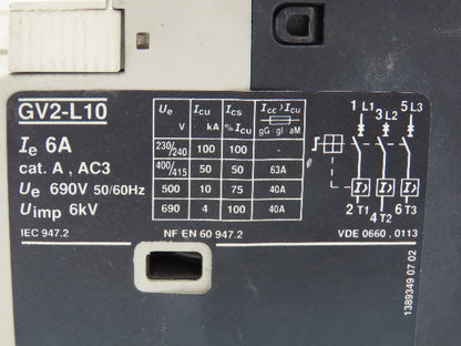 Telemecanique Contactor Rail Terminals Bus Bar 575V 6A 3 PH Lot of 4