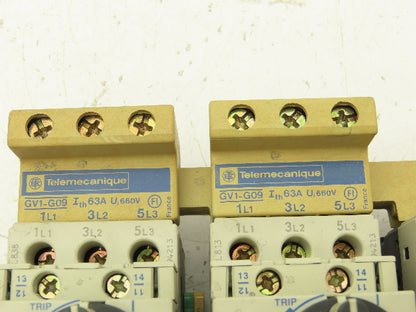 Telemecanique Contactor Rail Terminals Bus Bar 575V 6A 3 PH Lot of 4