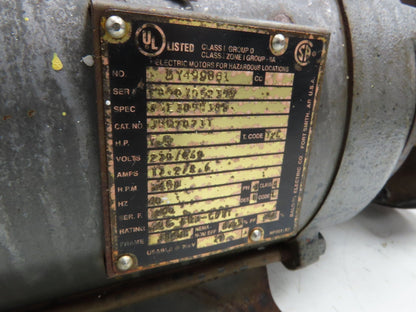 Baldor Cast Iron Centrifugal Pump 1.5x2" 7.5Hp 460V 3PH 184JM Explosion Proof