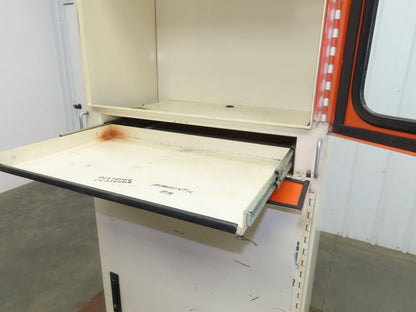 Saginaw Industrial Computer Workstation Electrical Enclosure Cabinet 66x24x27"