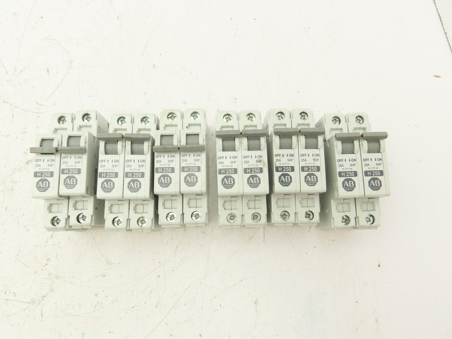 Allen Bradley 1492-CB1 H250 Manual Motor Controller Breaker 25A 5HP Lot of 12