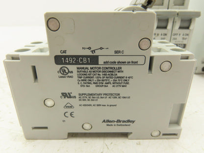 Allen Bradley 1492-CB1 H250 Manual Motor Controller Breaker 25A 5HP Lot of 12