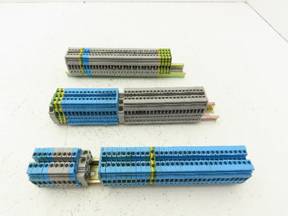 Entrelec M4/6 5116 Terminal Block DIN Rail 24-10AWG 4mm² 600V 25A Lot of 112