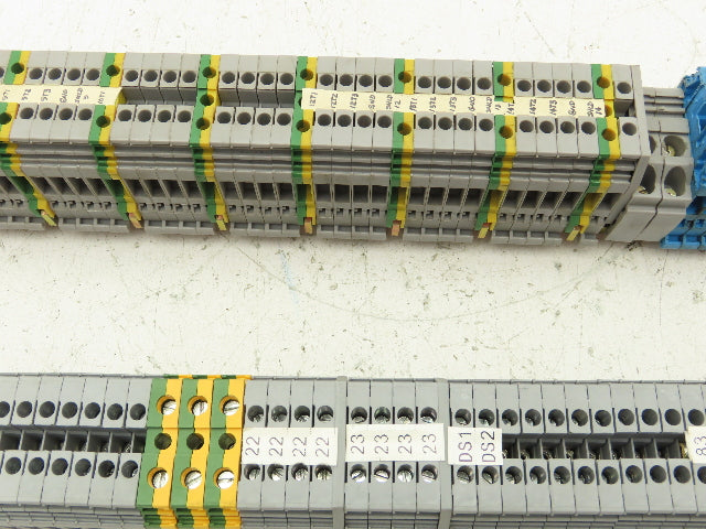 Entrelec Terminal Block Connector DIN Rail 24-10AWG 4mm² 600V 25A Lot of 179