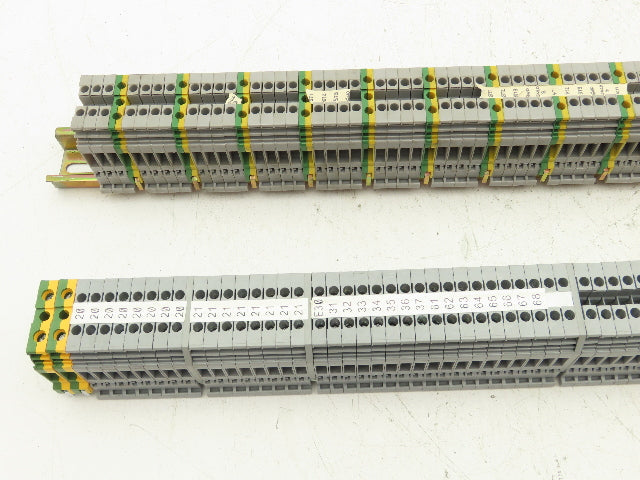 Entrelec Terminal Block Connector DIN Rail 24-10AWG 4mm² 600V 25A Lot of 179
